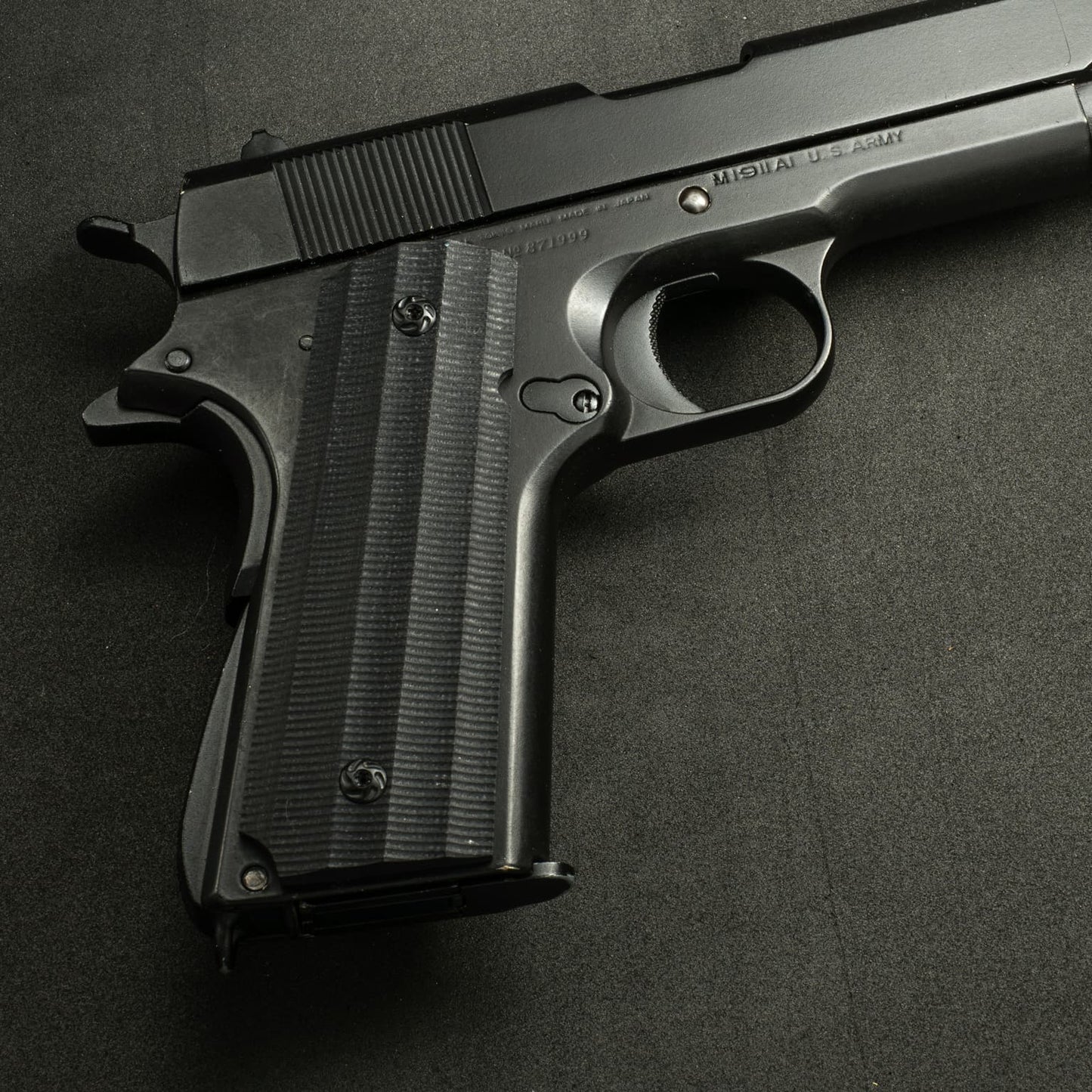1911 Full Size High-strength Composite Material Pistol Grips Relief Sculpture Ripple