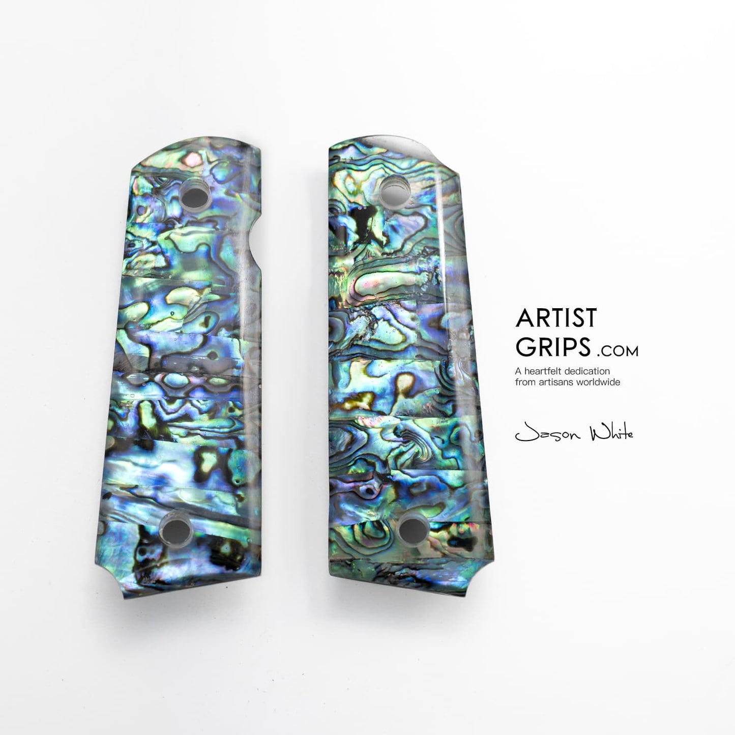 1911 Full Size New Zealand abalone shell Pistol Grips