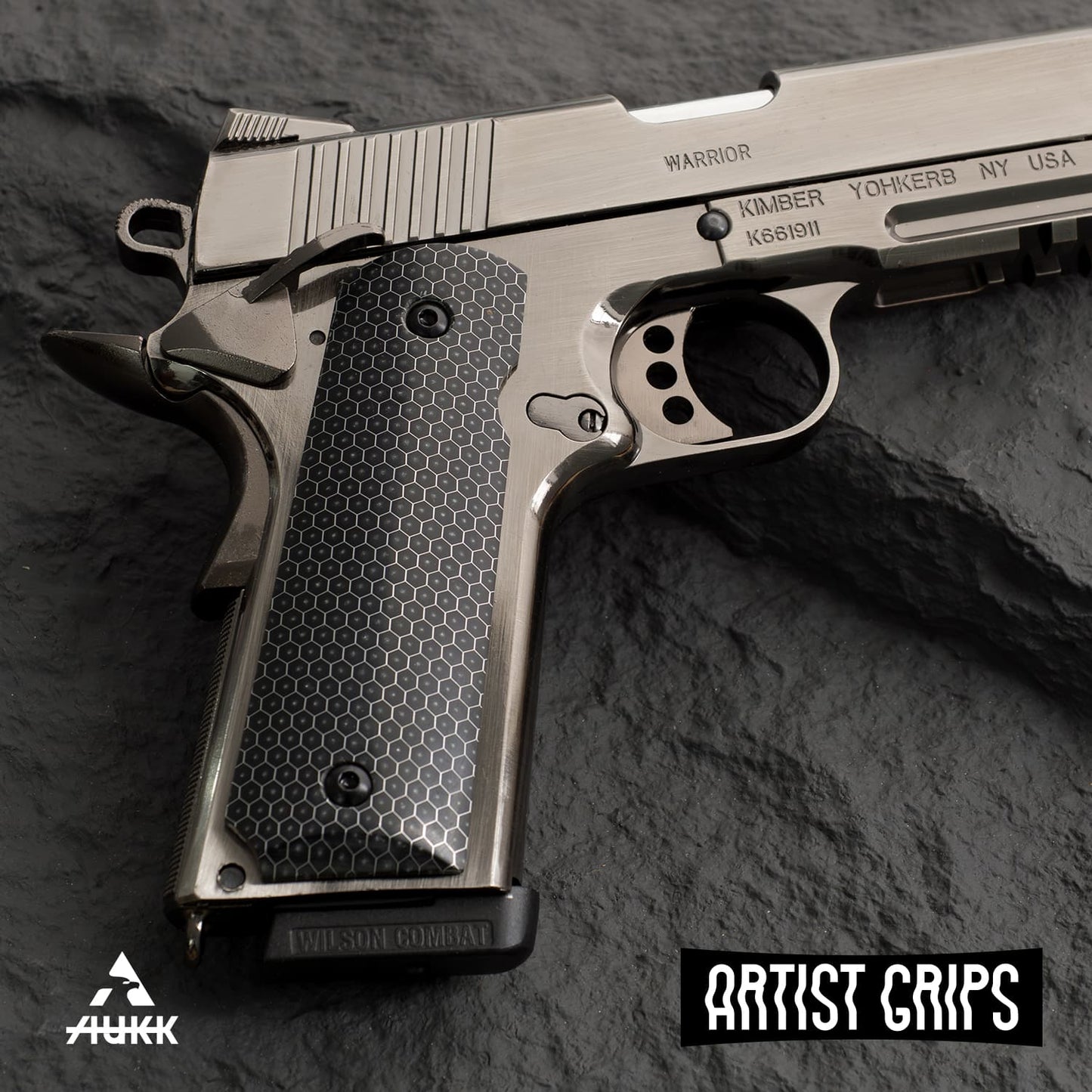 1911 Full Size New Epoxy resin honeycomb aluminum Pistol Grips