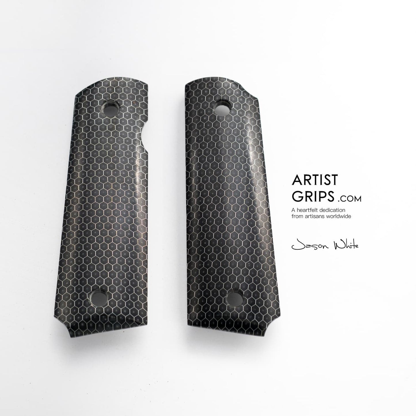 1911 Full Size New Epoxy resin honeycomb aluminum Pistol Grips