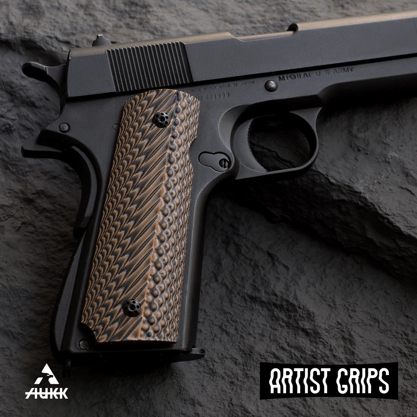 1911 Full Size Micarta Composite Material Pistol Grips D3