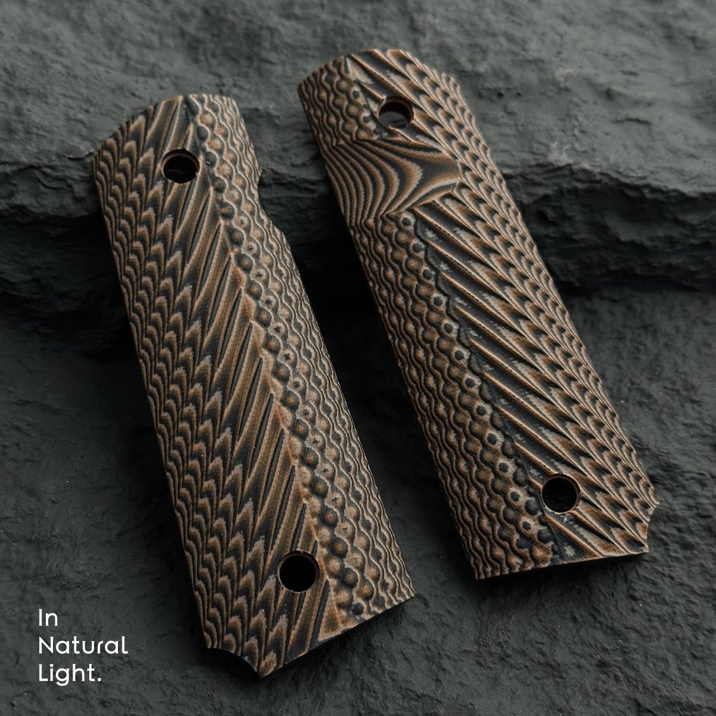 1911 Full Size Micarta Composite Material Pistol Grips D3