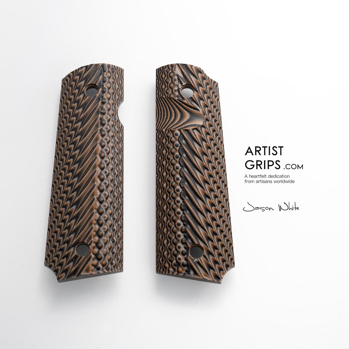 1911 Full Size Micarta Composite Material Pistol Grips D3