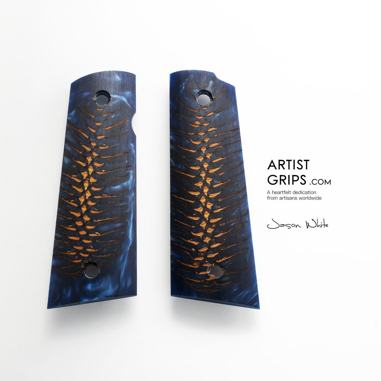 1911 Full Size Pinecone combined with epoxy resin Pistol Grips