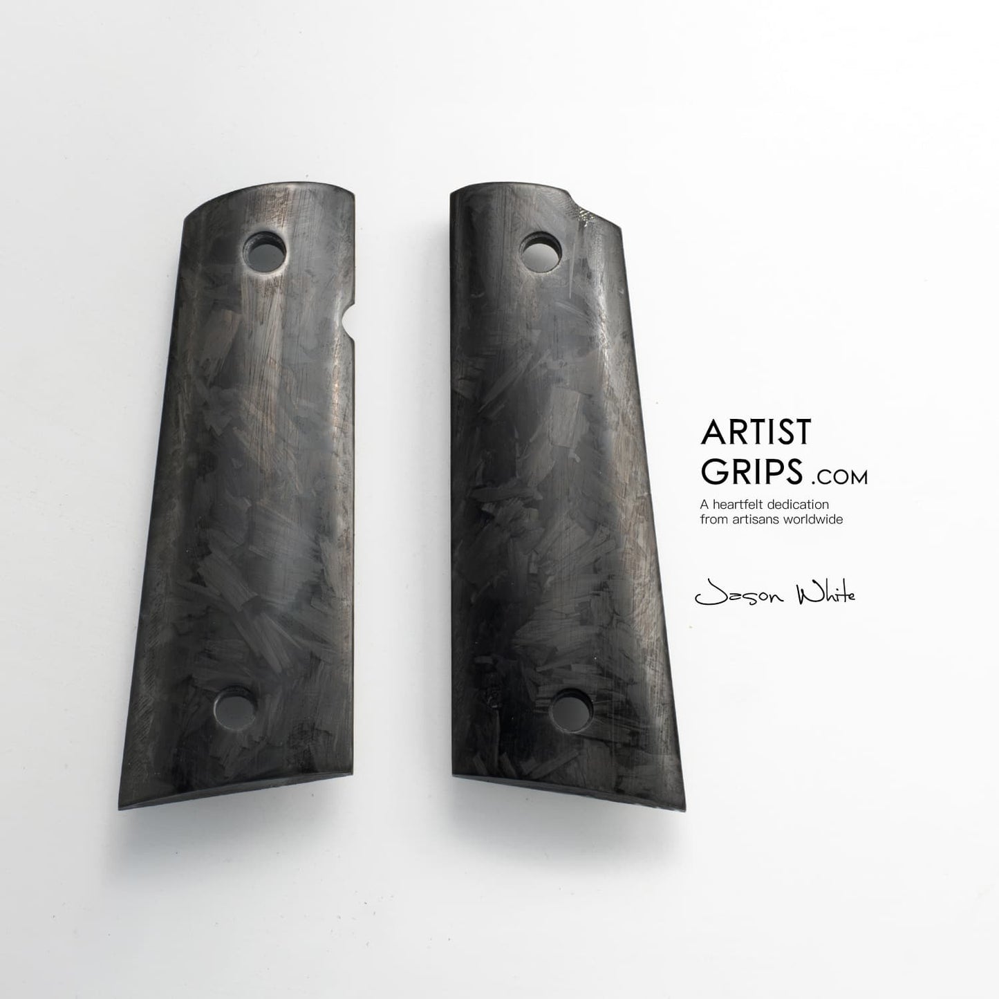 1911 Full Size Fragmented Carbon Fiber Pistol Grips