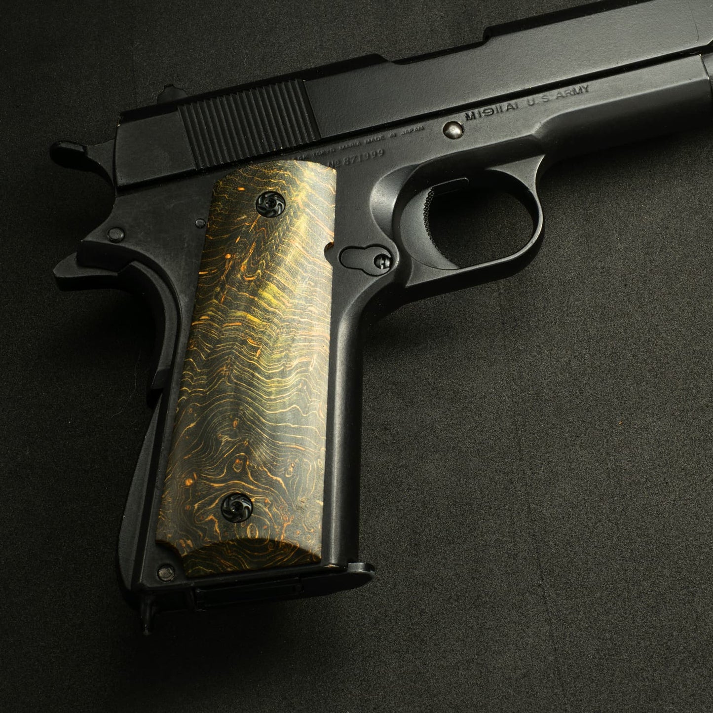 1911 Full Size Tree Stable Wooden Pistol Grip Wizard of Oz