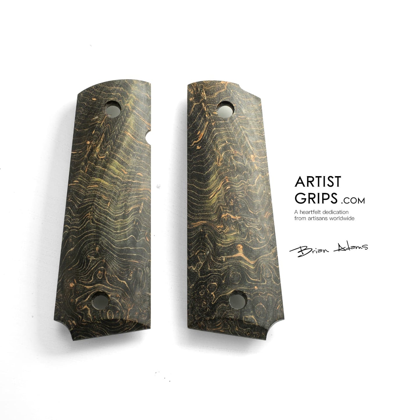 1911 Full Size Tree Stable Wooden Pistol Grip Wizard of Oz